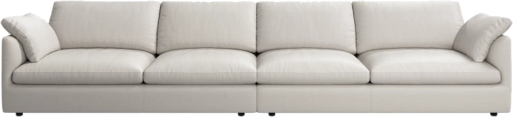 4-х местный диван Milano - Nordic Grain кожа светло-бежевого цвета 5136 -  Под заказ