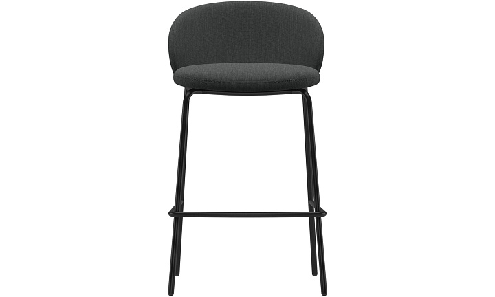Барный стул Princeton -  Nani 2111 Ткань темно-серого цвета -  Под заказ