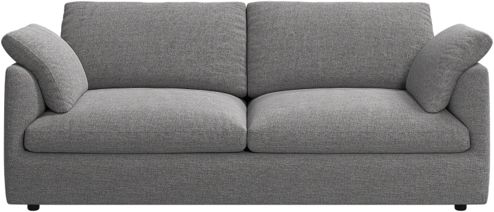 2.5 местный диван Milano - Bristol 3060 Ткань светло-серого цвета  -  Под заказ