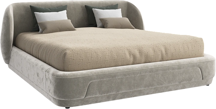 Кровать Bolzano -  Ravello 3221 Ткань бежевого цвета  -  Под заказ