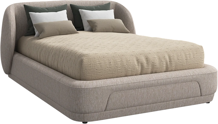 Кровать Bolzano - Capri ткань бежевого цвета 3230 -  Под заказ