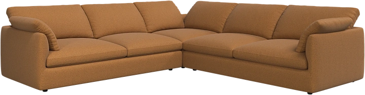 Угловой диван Milano - Bristol 3066 Ткань горчичного цвета  -  Под заказ