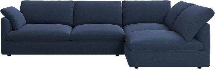 Угловой диван Milano - Frisco 2065 Ткань тёмно-синего цвета  -  Под заказ