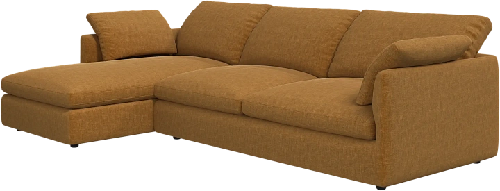 Угловой диван Milano - Napoli 2252 Ткань золотисто-бежевого цвета  -  Под заказ