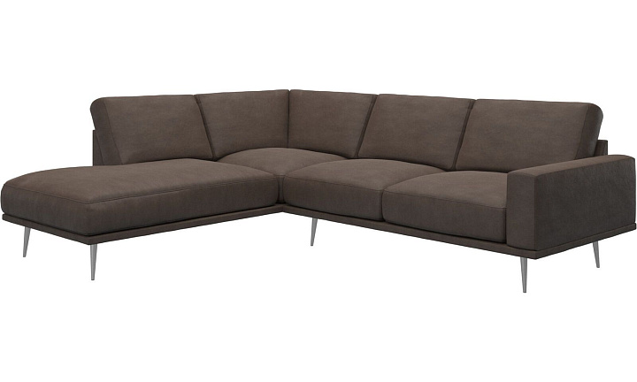 Диван Carlton с модулем для отдыха - York 5122 Кожа светло-коричневого цвета  -  Под заказ