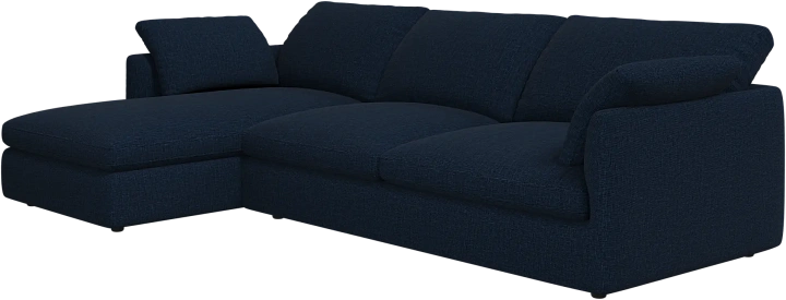 Угловой диван Milano - Napoli 2257 Ткань  тёмно-синего цвета  -  Под заказ