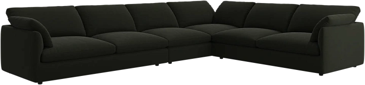 Угловой диван Milano - Arezzo ткань зеленого цвета 3334 -  Под заказ