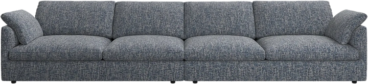 4-х местный диван Milano - Tuscany синего цвета 3206 -  Под заказ