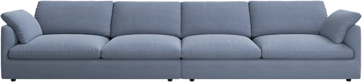 4-х местный диван Milano - Frisco 2056 Голубая ткань с функцией акваклин  -  Под заказ