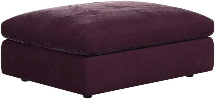 Пуф Milano - Bologna ткань вишнево-красного цвета 3258 -  Под заказ