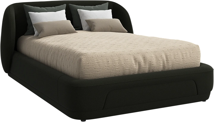 Кровать Bolzano - Arezzo ткань зеленого цвета 3334 -  Под заказ