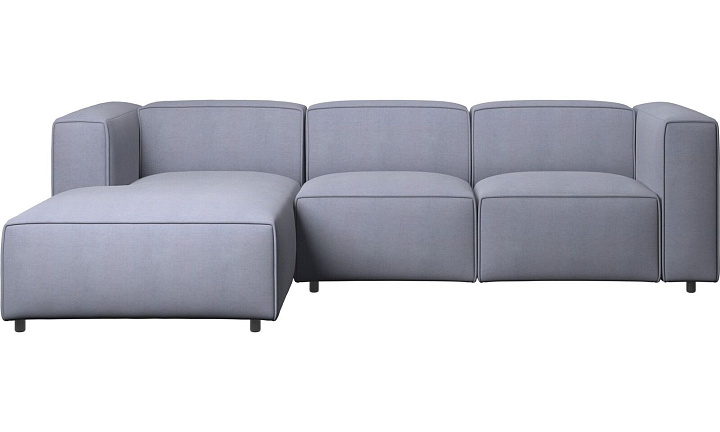 Диван Carmo с модулем для отдыха - Frisco 2056 Голубая ткань с функцией акваклин  -  Под заказ