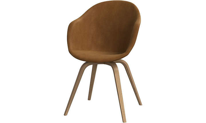 Обеденный стул Hauge - York 5120 Kожа коньячного цвета  -  Под заказ