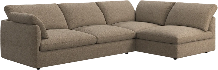 Угловой диван Milano - Lazio 3096 Ткань коричневого цвета  -  Под заказ