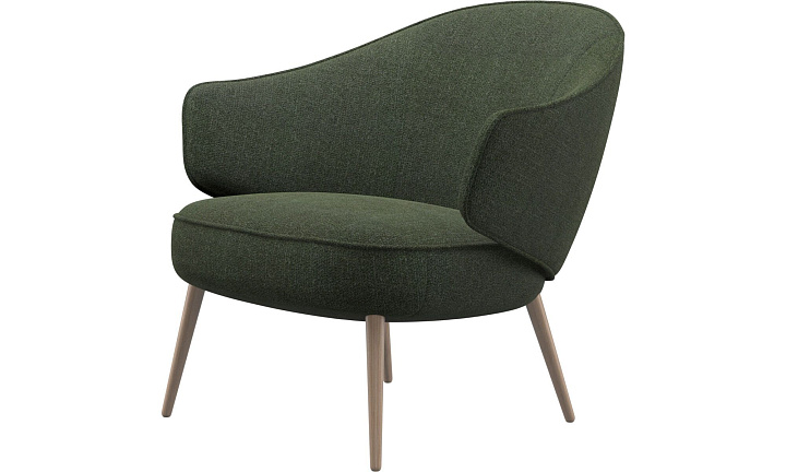 Кресло Charlotte - Lazio 3094 Темно-зеленая ткань  -  Под заказ