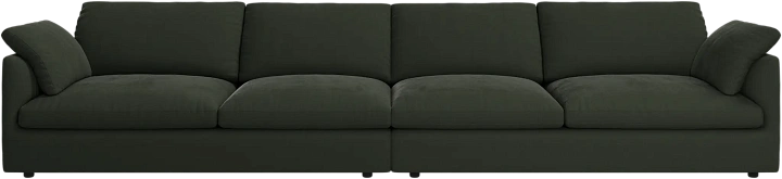 4-х местный диван Milano - Bologna ткань темно-зеленого цвета 3256 -  Под заказ