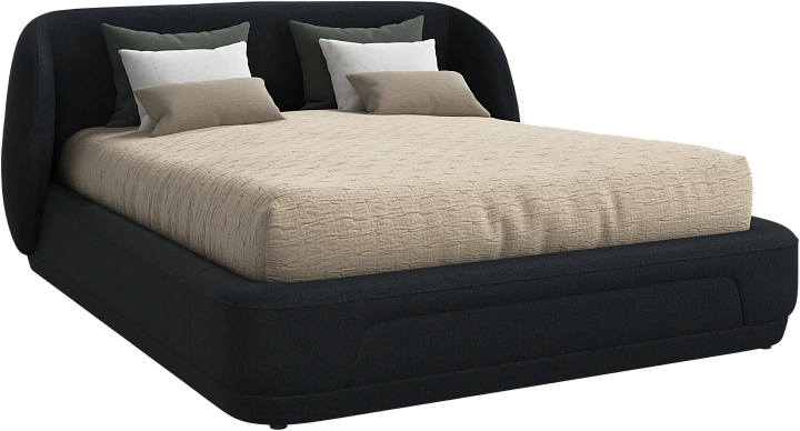 Кровать Bolzano - Tomelilla fabric 3144 Blue  -  Под заказ