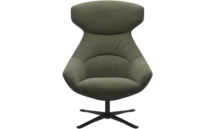 Кресло Porto с функцией вращения - York  5121 Kожа светло-зеленая -  Под заказ