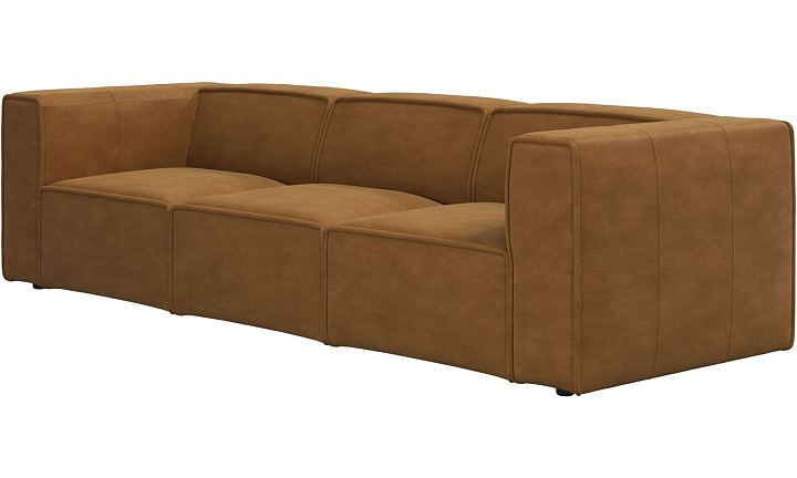 Диван Carmo - York 5120 Kожа коньячного цвета  -  Под заказ