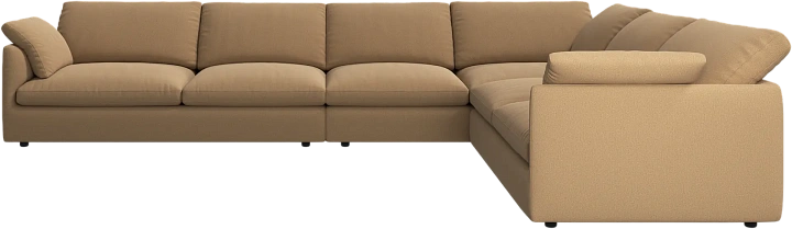 Угловой диван Milano - Arezzo ткань  цвета охры 3333 -  Под заказ