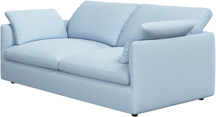 2.5 местный диван Milano - Frisco 2275 Ткань голубого цвета -  Под заказ