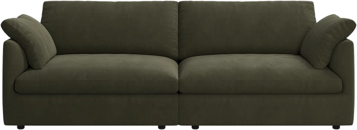 3-х местный диван Milano из двух модулей - York  5121 Kожа светло-зеленая -  Под заказ