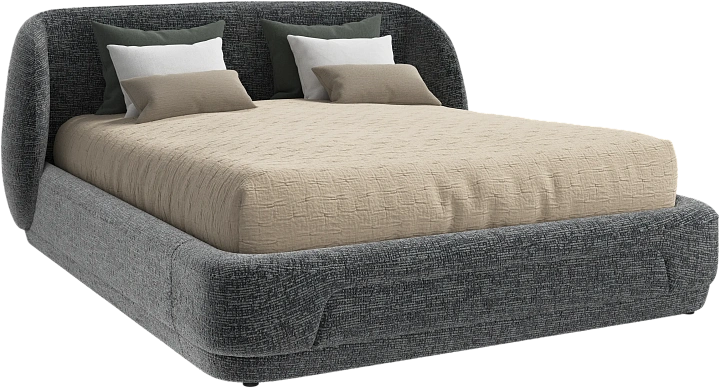 Кровать Bolzano - Tuscany серого цвета 3203 -  Под заказ