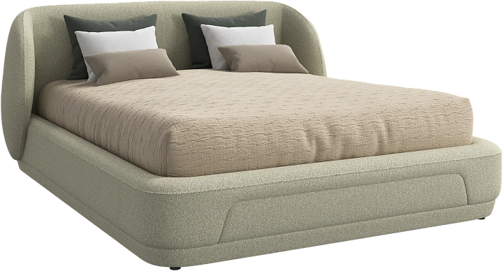 Кровать Bolzano - Lazio 3092 Светло-зеленая ткань  -  Под заказ