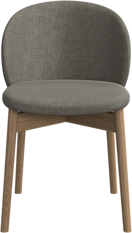 Обеденный стул Princeton - Napoli 2250 Ткань серебристо-серая  -  Под заказ