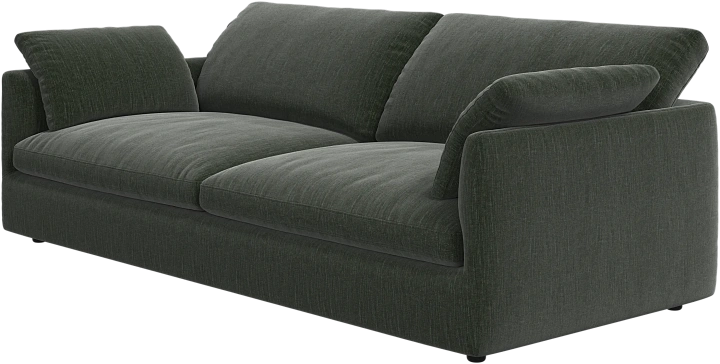 3-х местный диван Milano - Napoli 2268 Ткань пыльно-зеленого цвета -  Под заказ