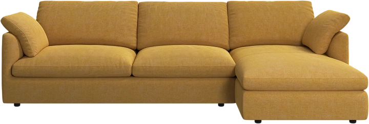 Угловой диван Milano - Tomelilla fabric 3143 Mustard  -  Под заказ