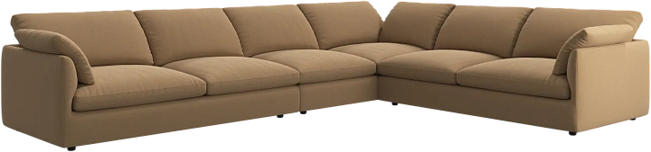 Угловой диван Milano - Arezzo ткань  цвета охры 3333 -  Под заказ