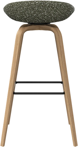 Барный стул Hauge - Avellino ткань зеленого  цвета 3252 -  Под заказ