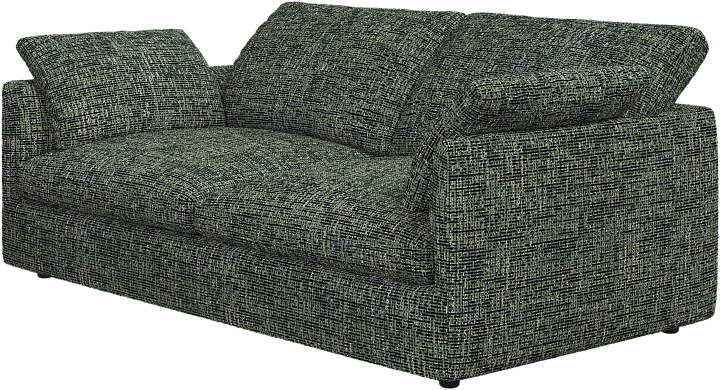 2.5 местный диван Milano - Tuscany Ткань лесного зелёного цвета 3208  -  Под заказ