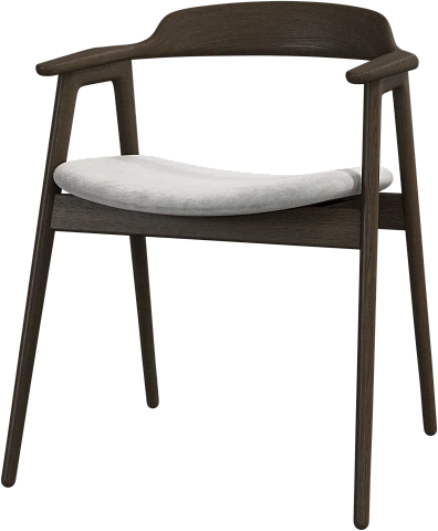 Обеденный стул Seoul -  Ravello 3222 Ткань серого цвета  -  Под заказ