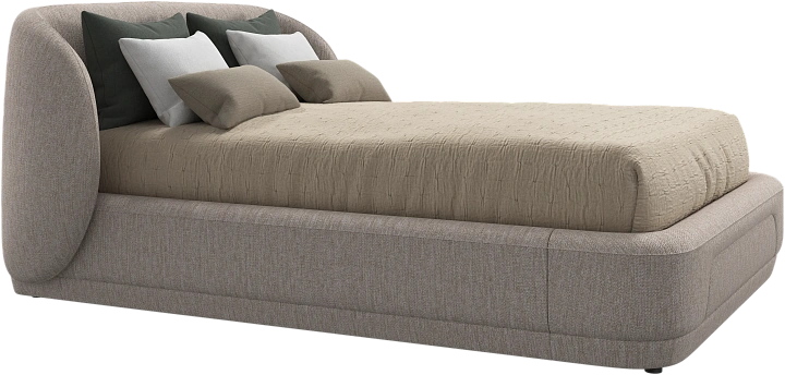 Кровать Bolzano - Capri ткань бежевого цвета 3230 -  Под заказ