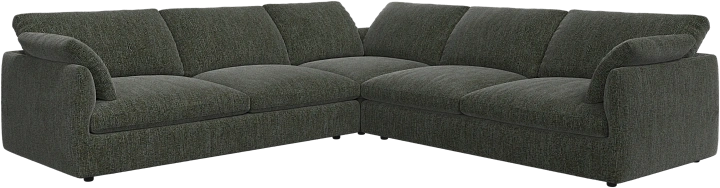 Угловой диван Milano - Tuscany зеленого цвета 3204 -  Под заказ