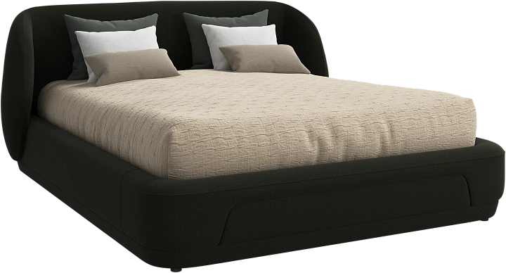 Кровать Bolzano - Arezzo ткань зеленого цвета 3334 -  Под заказ