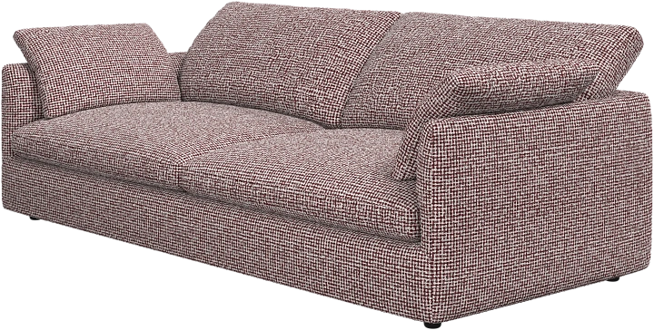 3-х местный диван Milano - Tuscany темно-бордового цвета 3207 -  Под заказ