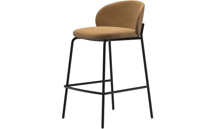 Барный стул Princeton - York 5120 Kожа коньячного цвета  -  Под заказ