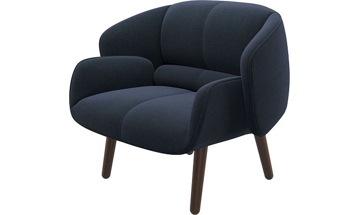 Кресло Fusion - Frisco 2065 Ткань тёмно-синего цвета  -  Под заказ