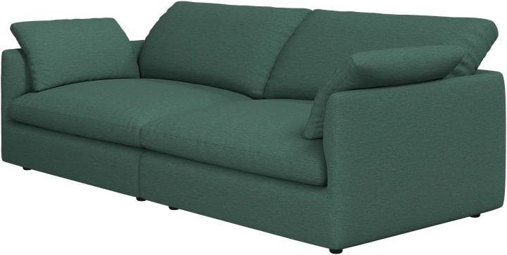 3-х местный диван Milano из двух модулей - Capri ткань зеленого цвета 3232 -  Под заказ