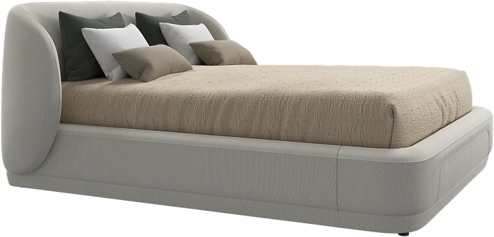 Кровать Bolzano - Skagen 3160 Бежевая ткань  -  Под заказ