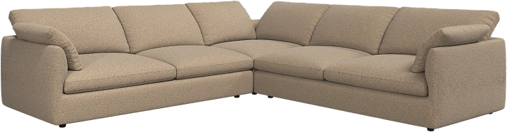 Угловой диван Milano - Lazio 3096 Ткань коричневого цвета  -  Под заказ