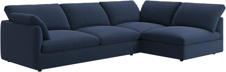 Угловой диван Milano - Frisco 2065 Ткань тёмно-синего цвета  -  Под заказ