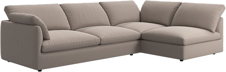 Угловой диван Milano - Arezzo ткань светло-коричневого цвета 3332 -  Под заказ