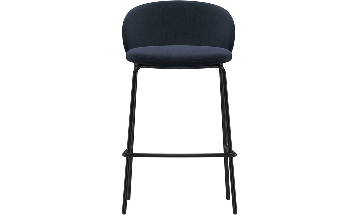 Барный стул Princeton - Frisco 2065 Ткань тёмно-синего цвета  -  Под заказ