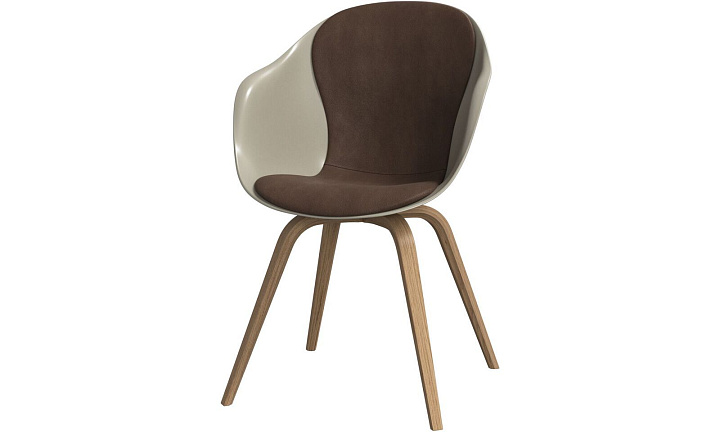 Обеденный стул Hauge - York 5122 Кожа светло-коричневого цвета  -  Под заказ