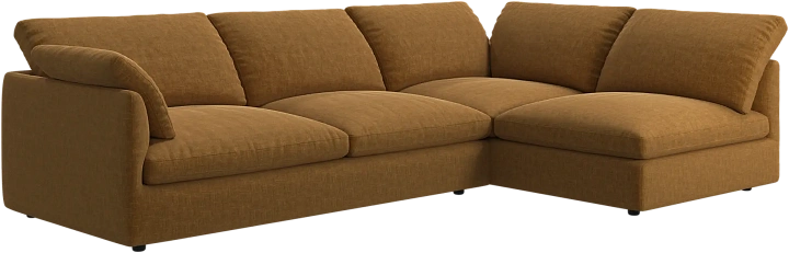 Угловой диван Milano - Napoli 2252 Ткань золотисто-бежевого цвета  -  Под заказ