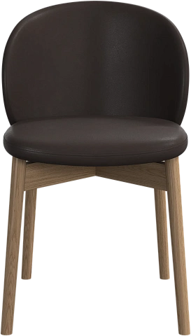 Обеденный стул Princeton - Nordic Vintage кожа 5152 темно-коричневого цвета -  Под заказ